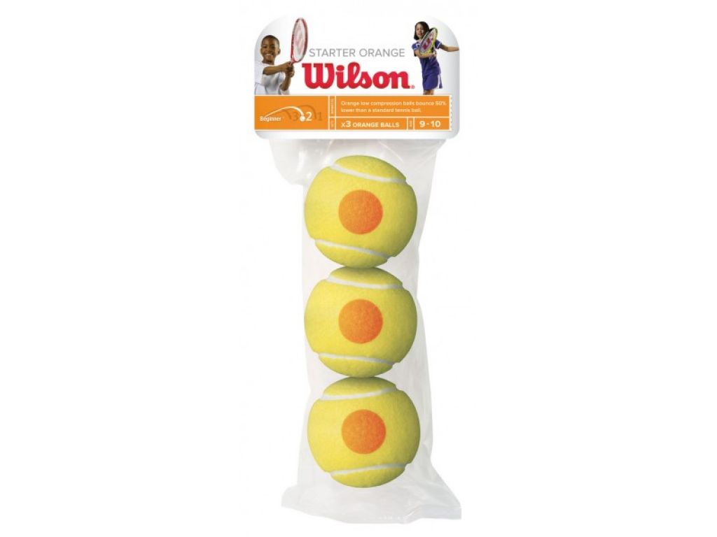 Wilson STARTER ORANGE TBALL 3 PACK