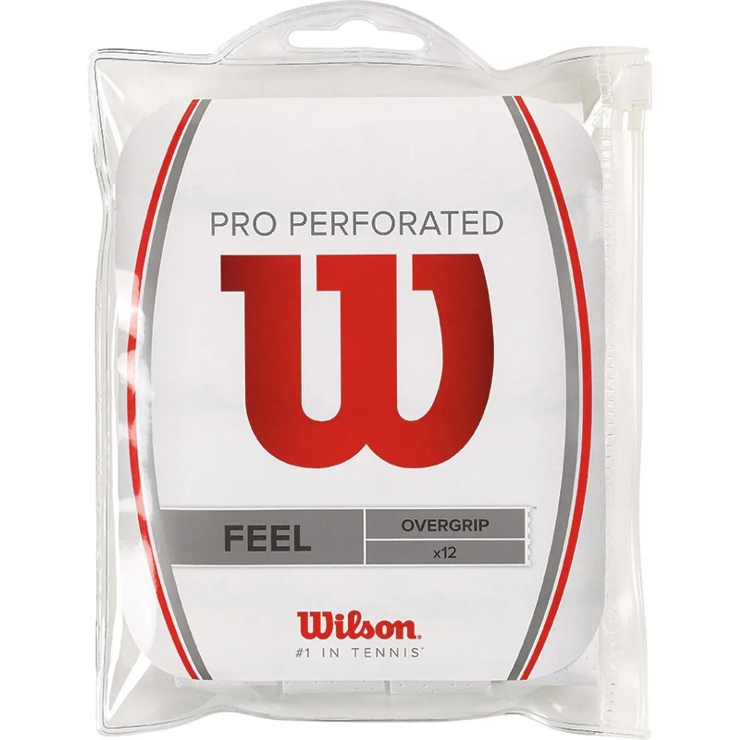 Wilson Pro Overgrip Perforated 12 Pack White Wilson