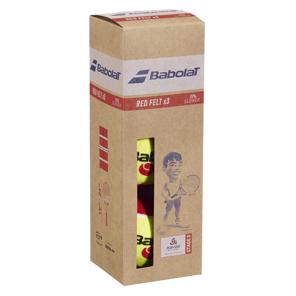 BABOLAT RED FELT X 3