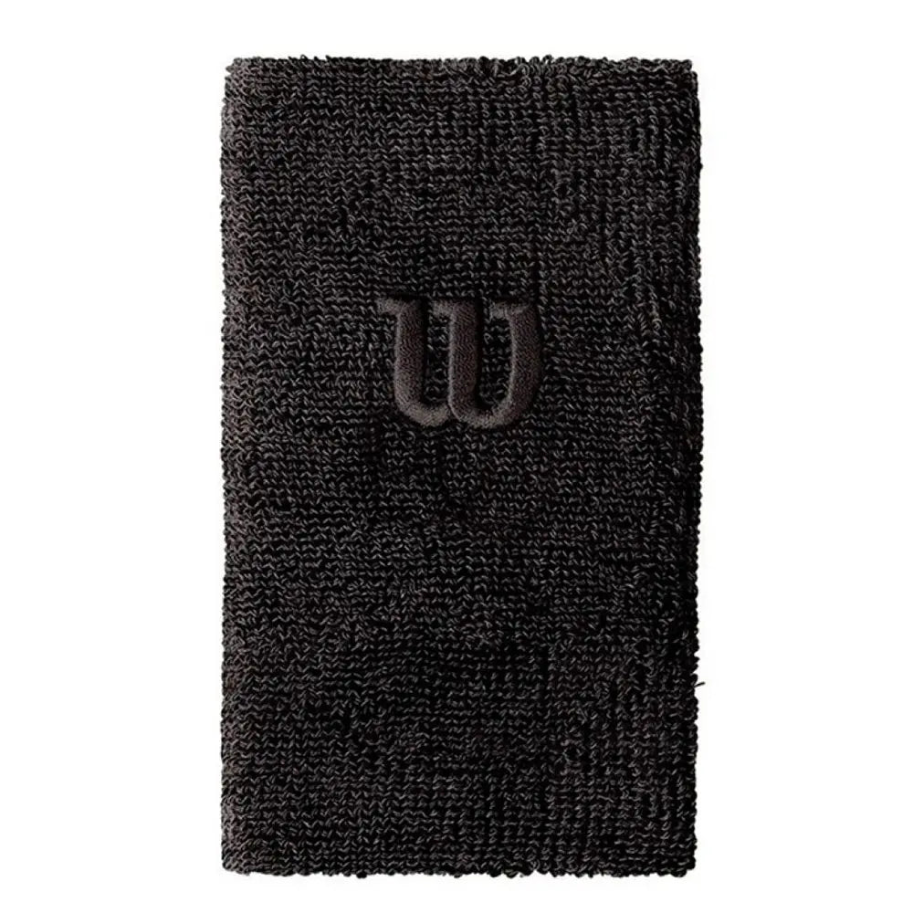 Wilson Extra Wide W Wristband Black Wilson