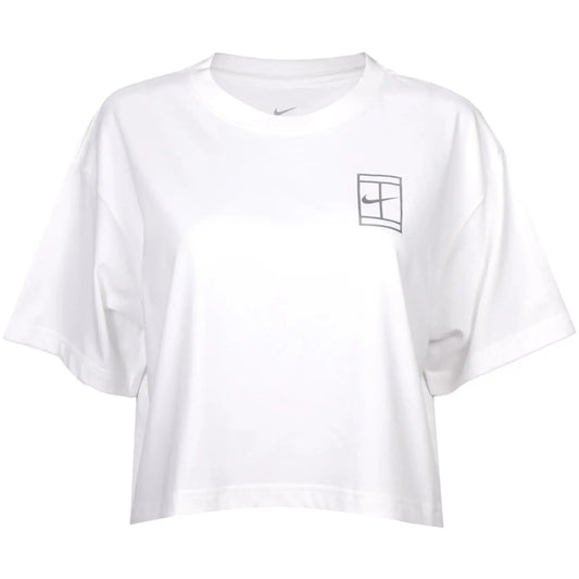 Women`s Court Dri-FIT Slam Short Sleeve Cropped Tennis Tee Nike