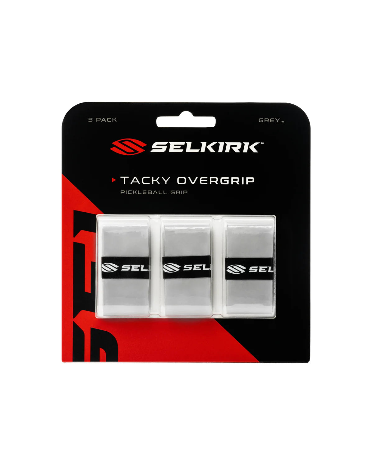 Selkirk 3 Pack Tacky Overgrip - Gray Selkirk