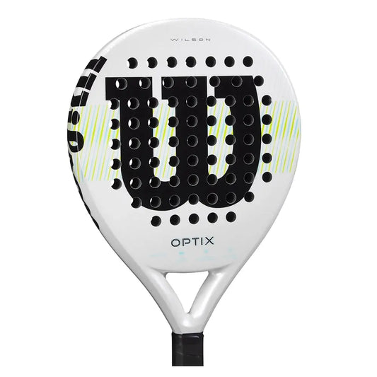 Wilson Optix V1 White Padel Racket - TENNISNETPRO