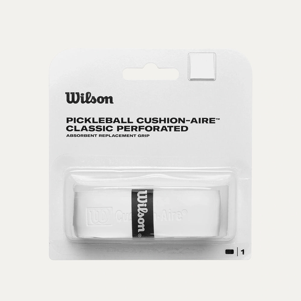 Wilson Pickleball Cushion-Aire Classic Perforated Grip White