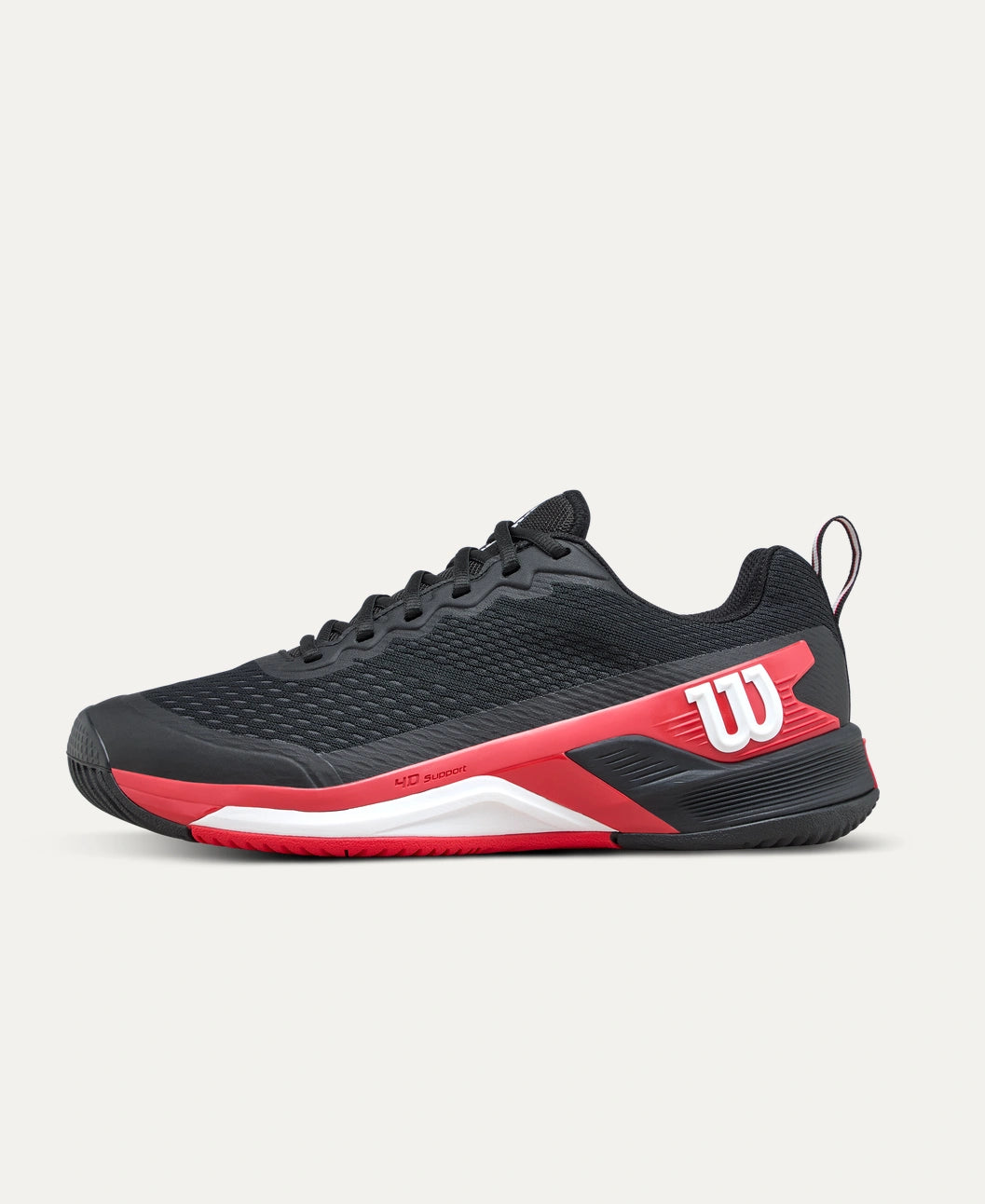 Wilson Men's RUSH PRO 4.5 Black/Rd/Wh