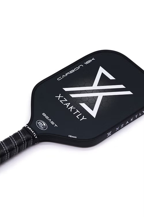Pickleball 18K Carbon Fiber Paddle - XZAKTLY - BEAST (16mm) TENNISNETPRO