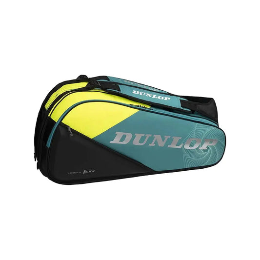 Dunlop SX-Performance Thermo 8RKT Tennis Kitbag(Black/Yellow) Dunlop