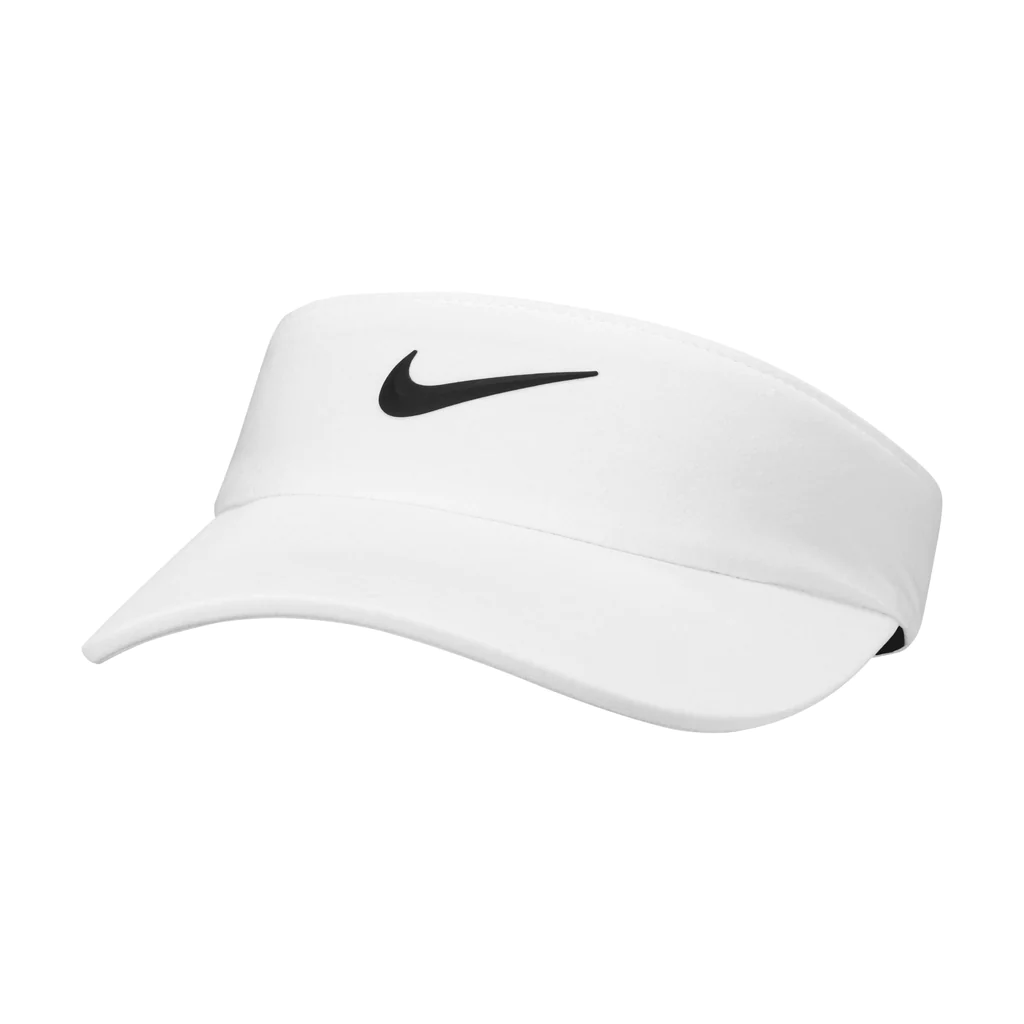 Visière de golf Nike Dri-FIT AeroBill pour femme, blanc/noir