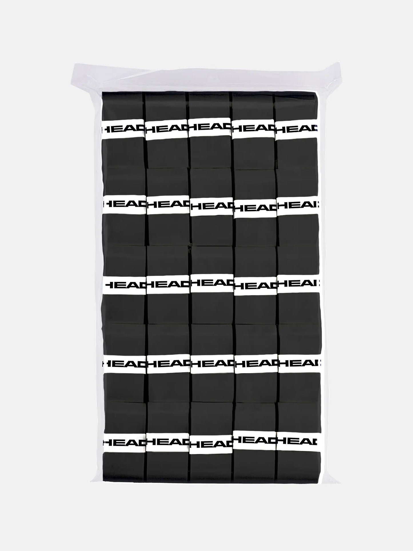 Prime Tour 50pcs Clear polybag OverGrip Black TENNISNETPRO