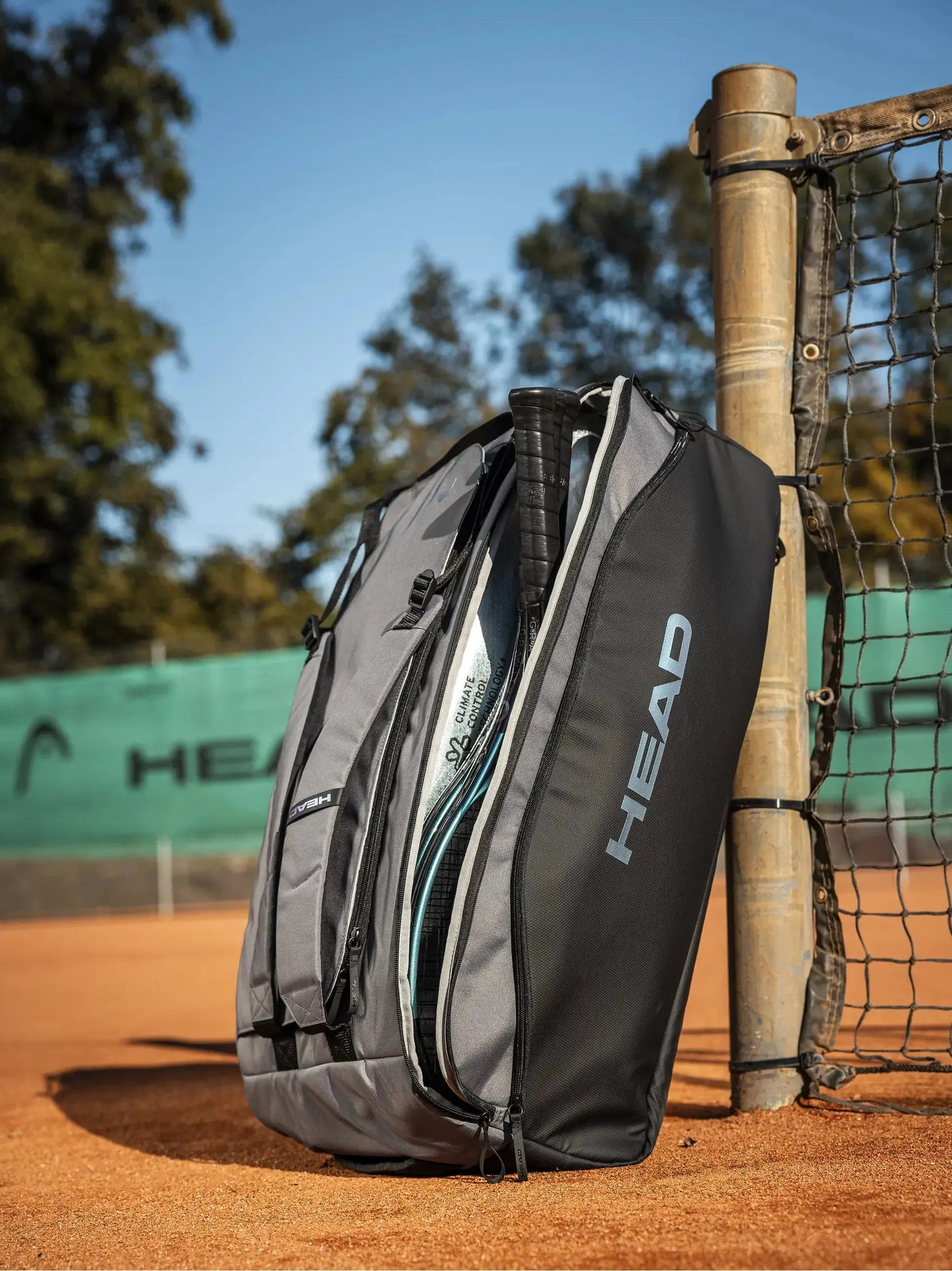 HEAD Pro X Duffle Racquet Tennis Bag L (Black/Dark Grey) Head