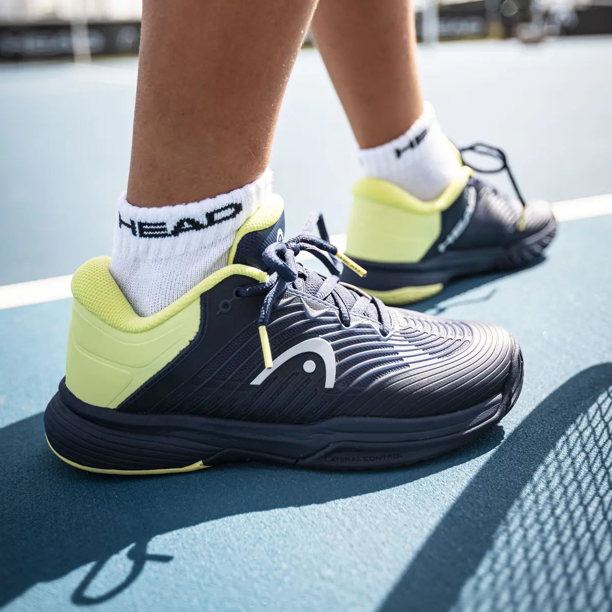 HEAD Revolt Pro 4.5 Junior Tennis Shoes Navy/lime
