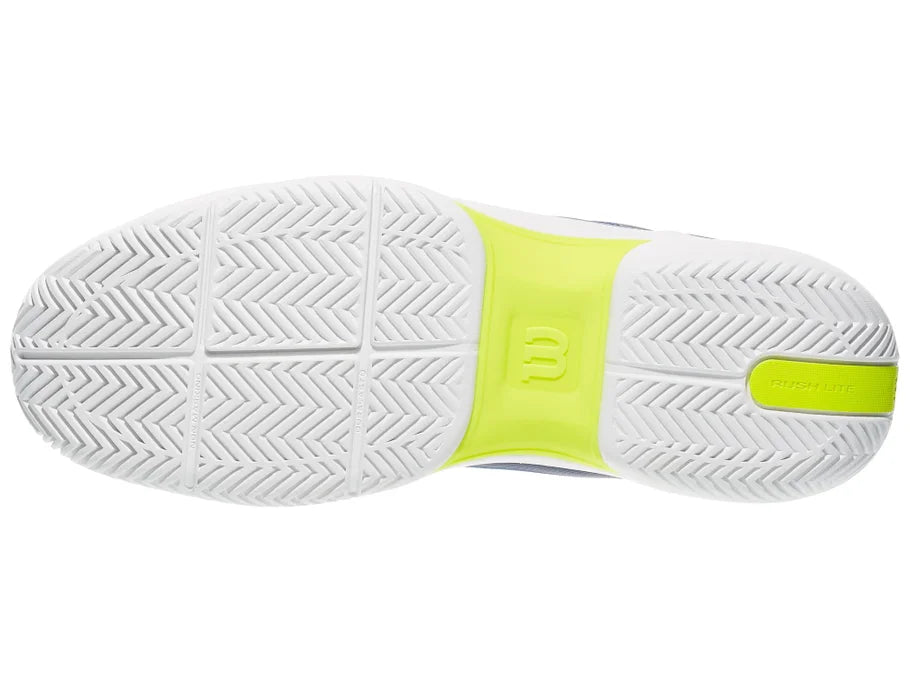 Wilson Rush Lite 5 Men's Tennis Shoe - De Ja Vu Blue/White/Safety yellow Wilson