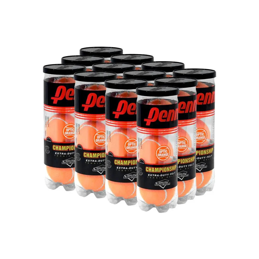 Head Penn Championship Optic Orange Extra Duty 12 Cans - 36 Tennis Balls Head
