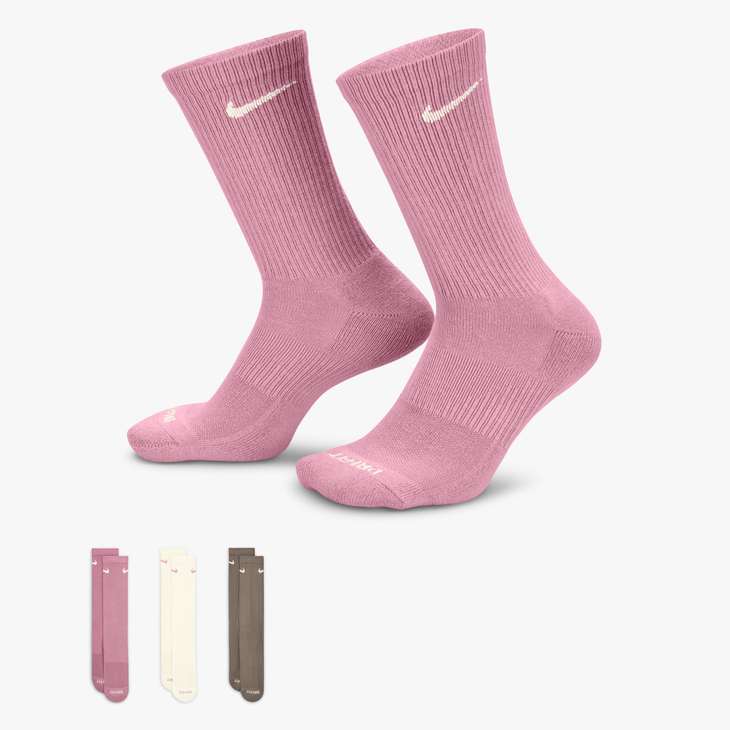 NIKE EVERYDAY PLUS CUSHIONED TRAINING CREW SOCKS (3 PAIRS)