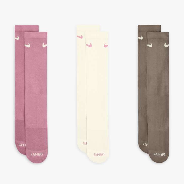 NIKE EVERYDAY PLUS CUSHIONED TRAINING CREW SOCKS (3 PAIRS)