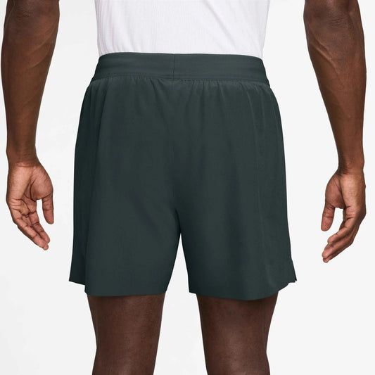 Nike NikeCourt Advantage Men's Dri-FIT 6" Tennis Shorts (Black Spruce/White) Nike