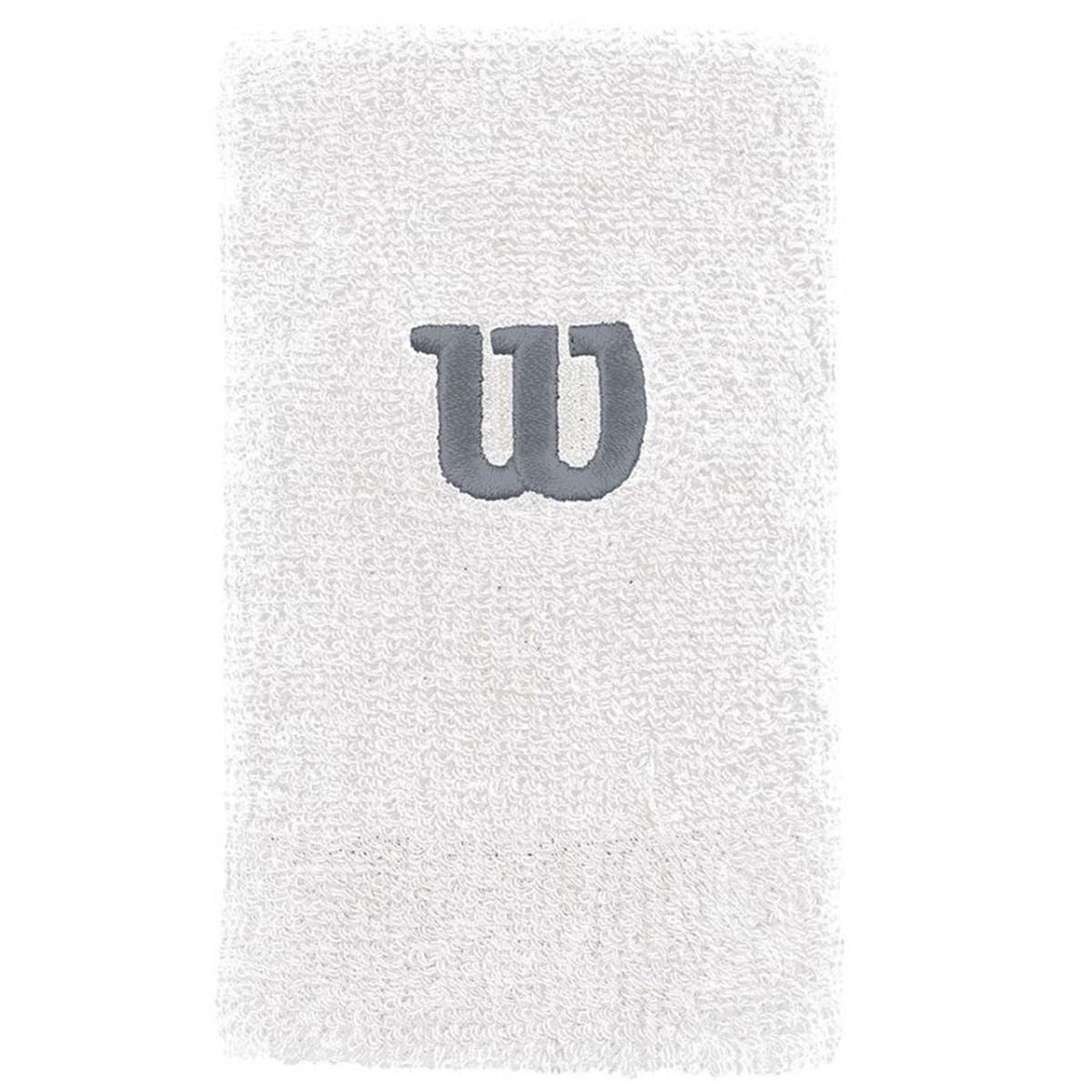 Wilson Extra Wide W Wristband White