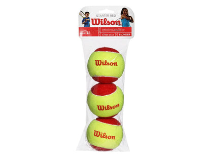 Pack de 3 balles Wilson Starter Rouge T-Ball