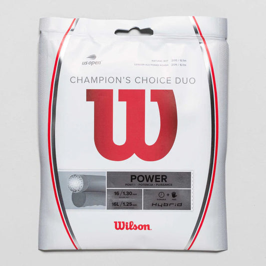 Wilson Champion's Choice 130/16 (Natural Gut+Luxilon Alu Power Rough) Set Tennis String Wilson