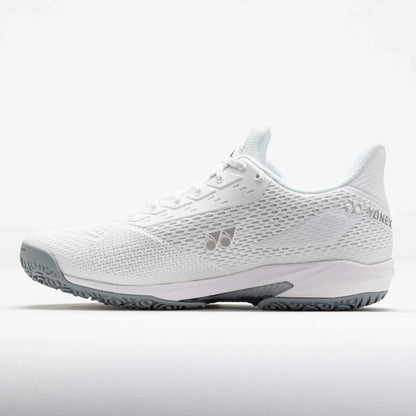 Yonex Power Cushion AD Accel ladies tennis shoe with pink and white design, lightweight athletic footwear for women.