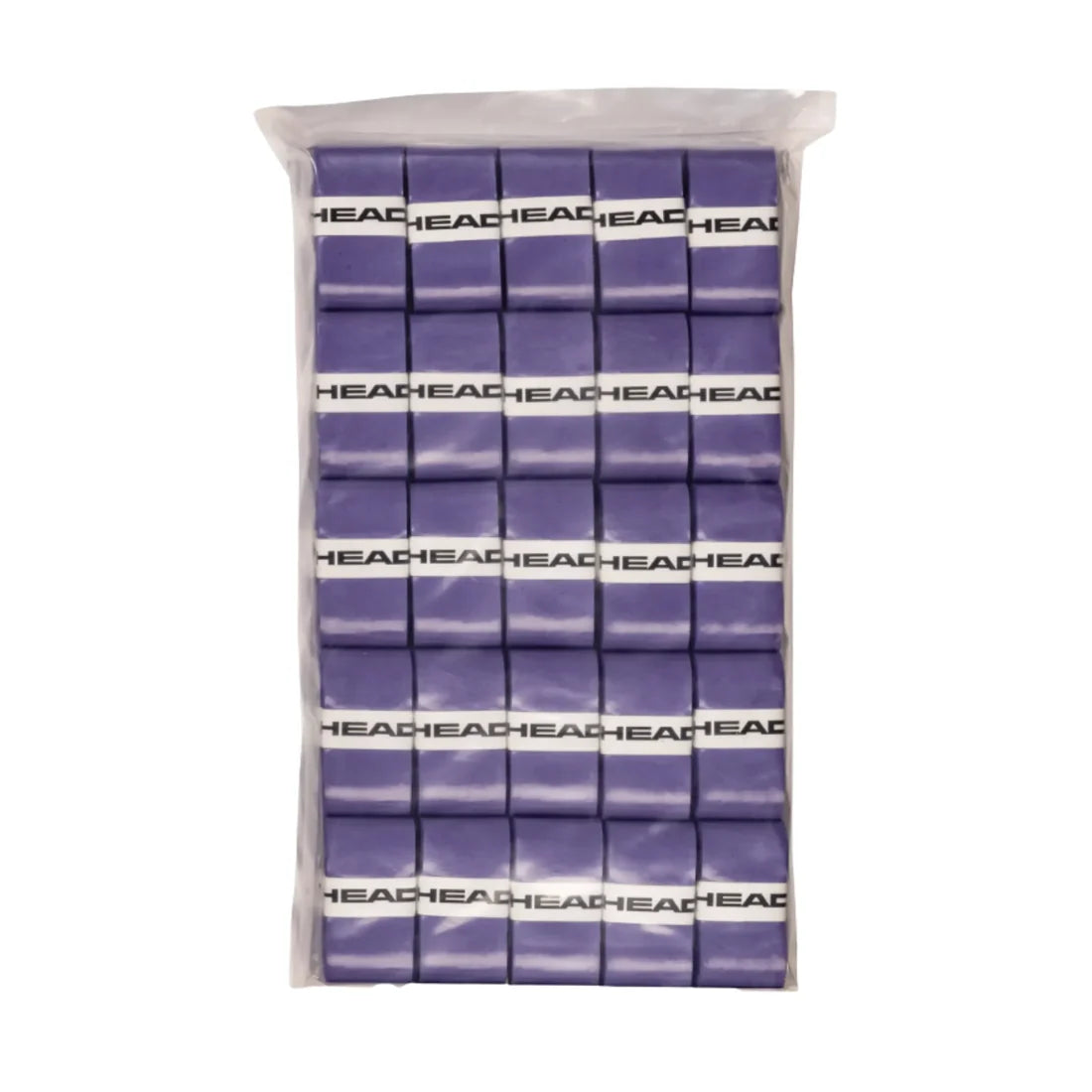 Prime Tour 50pcs Clear polybag OverGrip Purple Head