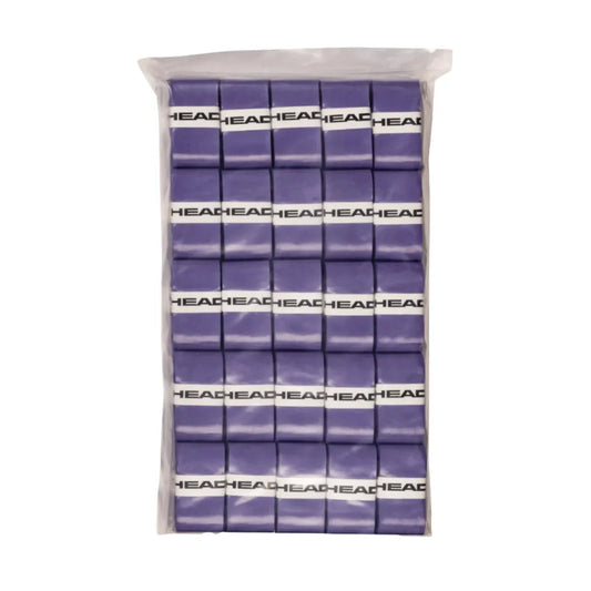 Prime Tour 50pcs Clear polybag OverGrip Purple Head