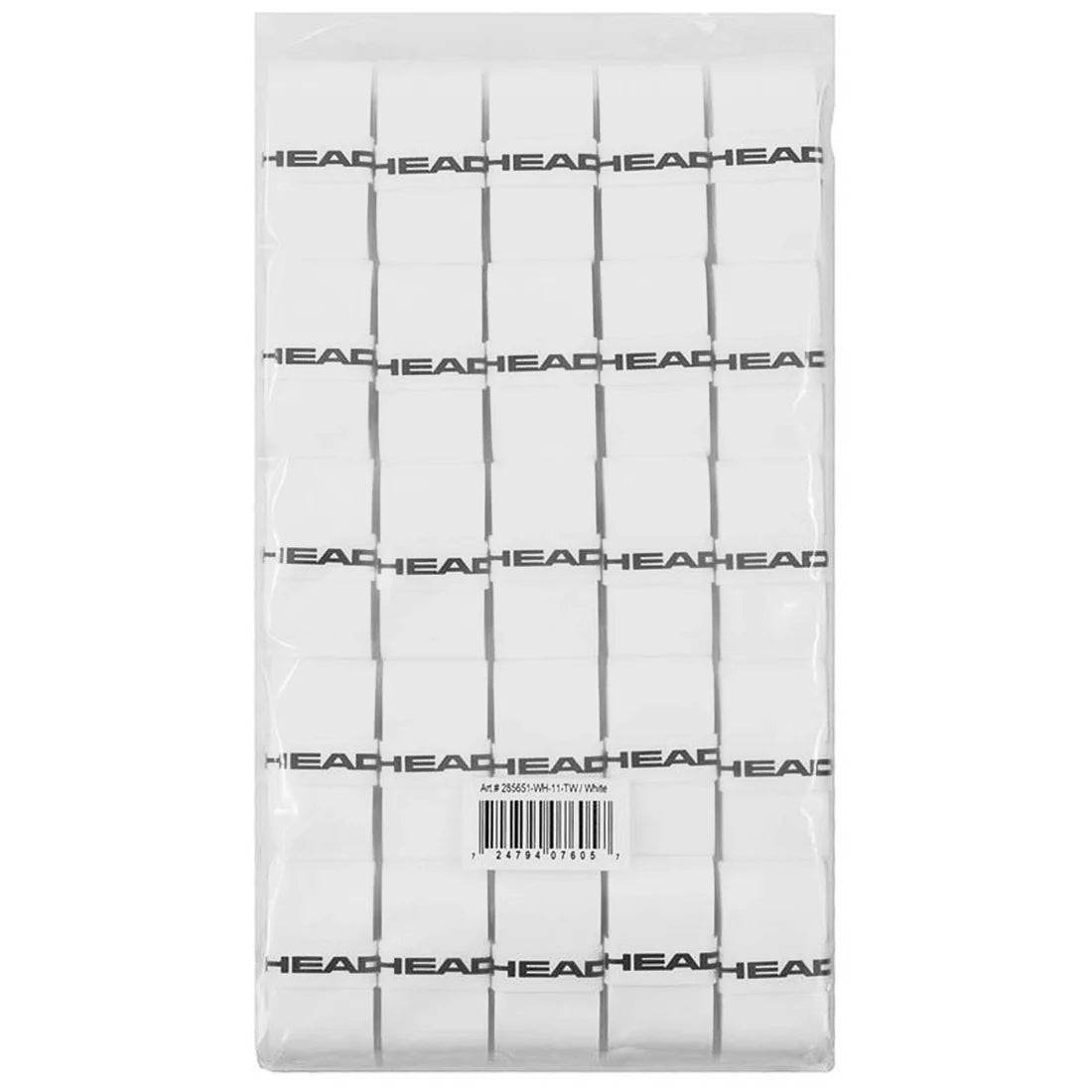Prime Tour 50pcs Clear polybag OverGrip White Head