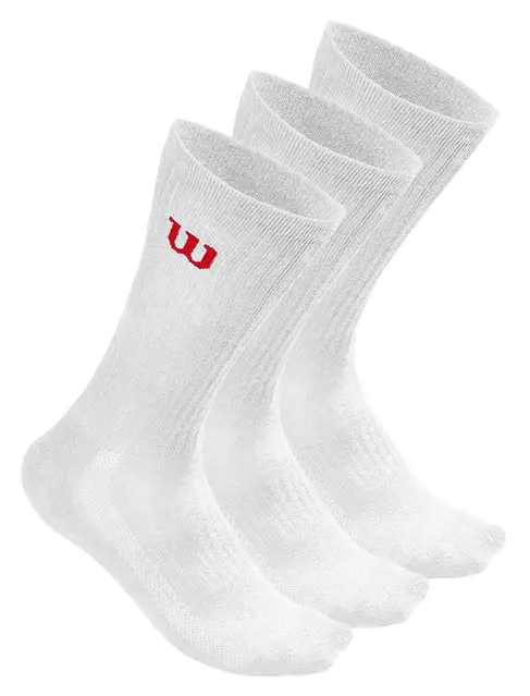 WILSON M CREW 3 PAIRS SOCKS WH 39/46