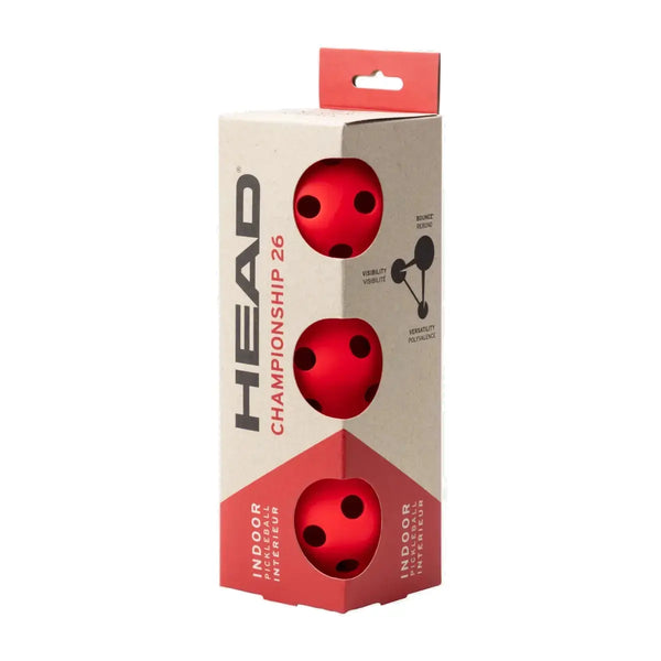 HEAD Championship 26 Indoor ball 3pcs Pickleballs Head