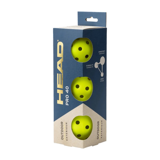 HEAD Pro 40 3pcs Pickleballs
