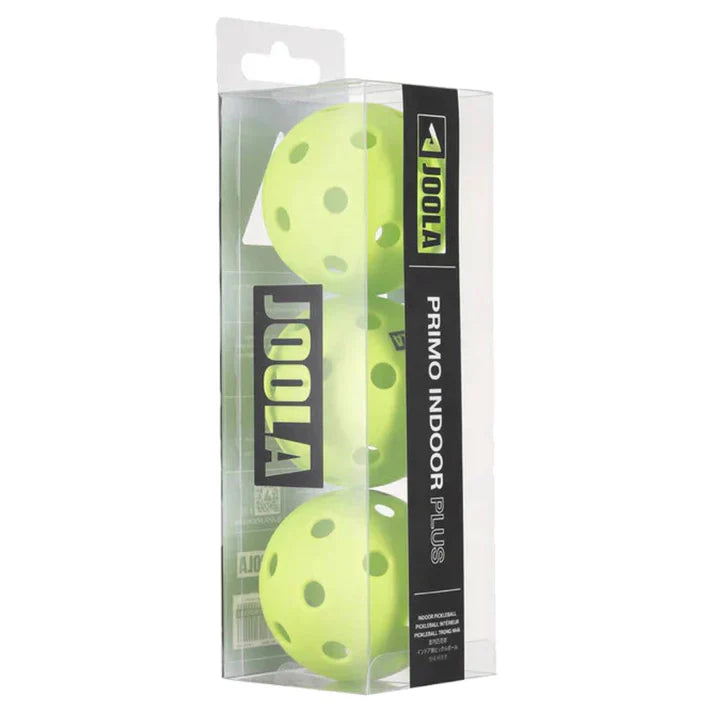 JOOLA Primo Indoor Plus Pickleball Neon Green (3 pack) JOOLA