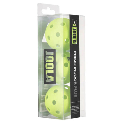 JOOLA Primo Indoor Plus Pickleball Neon Green (3 pack) JOOLA