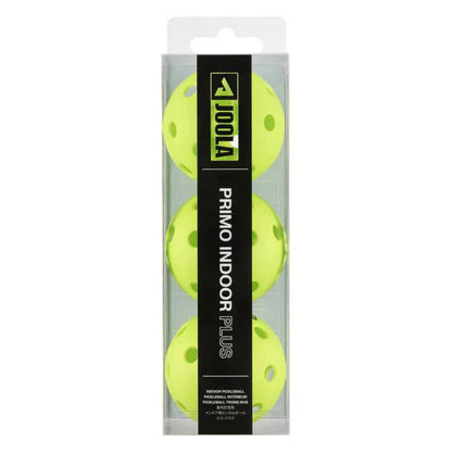 JOOLA Primo Indoor Plus Pickleball Neon Green (3 pack) JOOLA