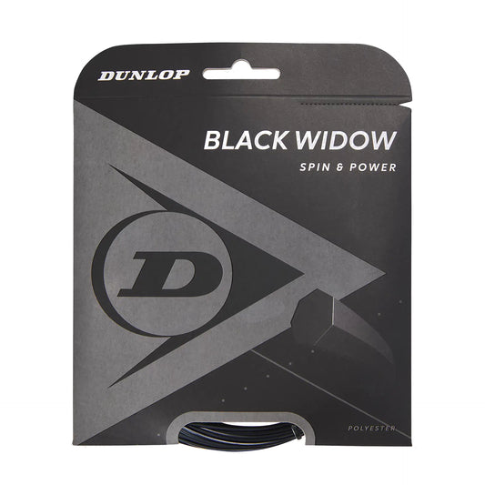 Dunlop black Widow 17 Tennis String Set - Black