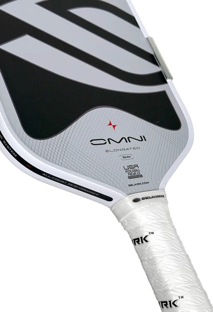 Selkirk Sport Omni Elongated Pickleball Paddle (Chalk/ White) Selkirk