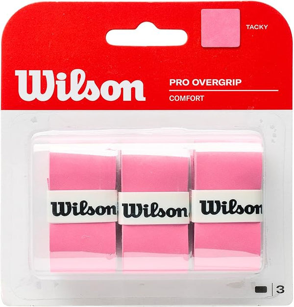 Wilson Pro Overgrip 3 Pack - Pink Wilson