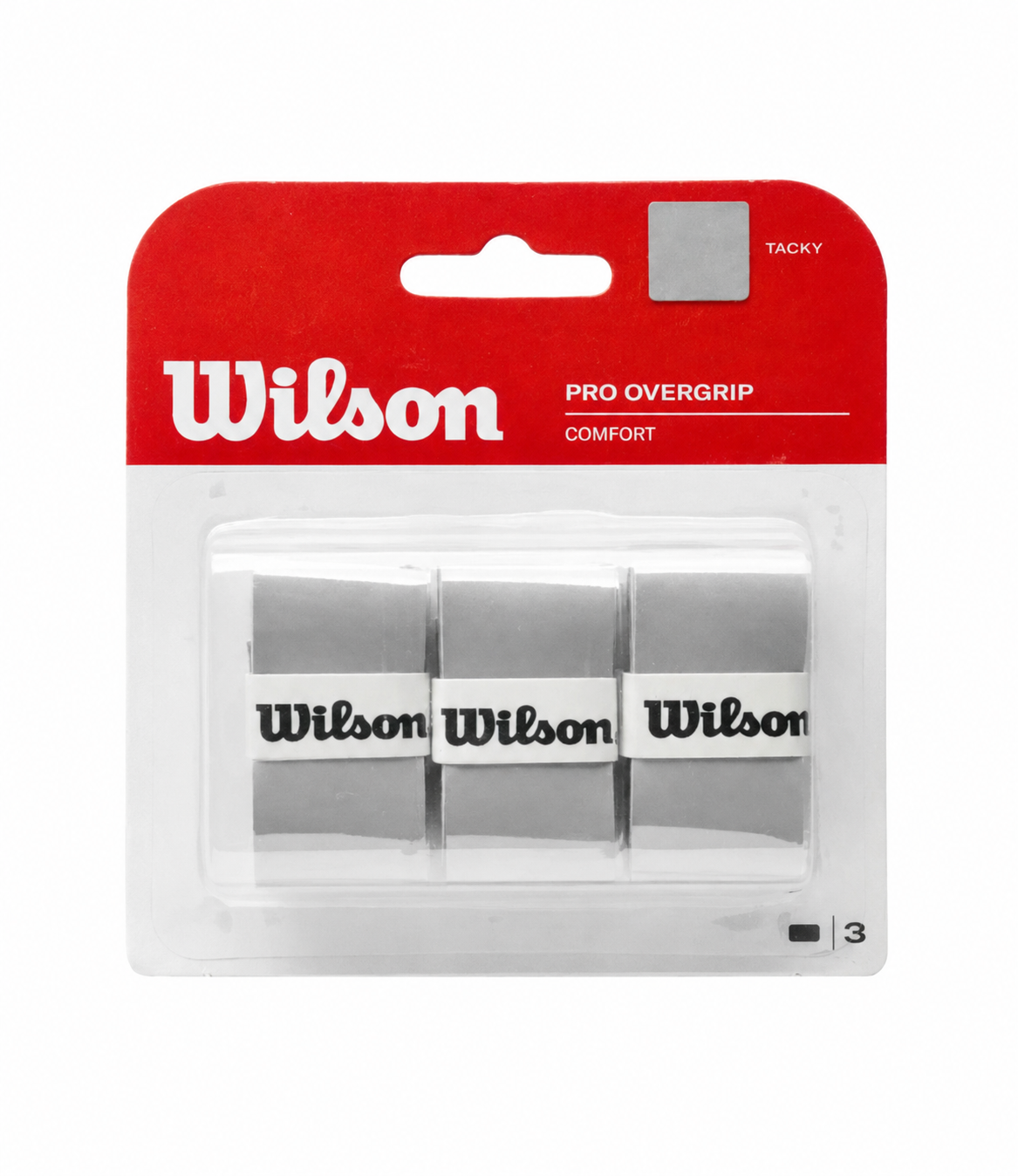 Wilson Pro Overgrip 3 Pack - Silver Wilson
