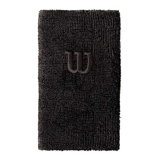 Wilson Extra Wide W Wristband Black