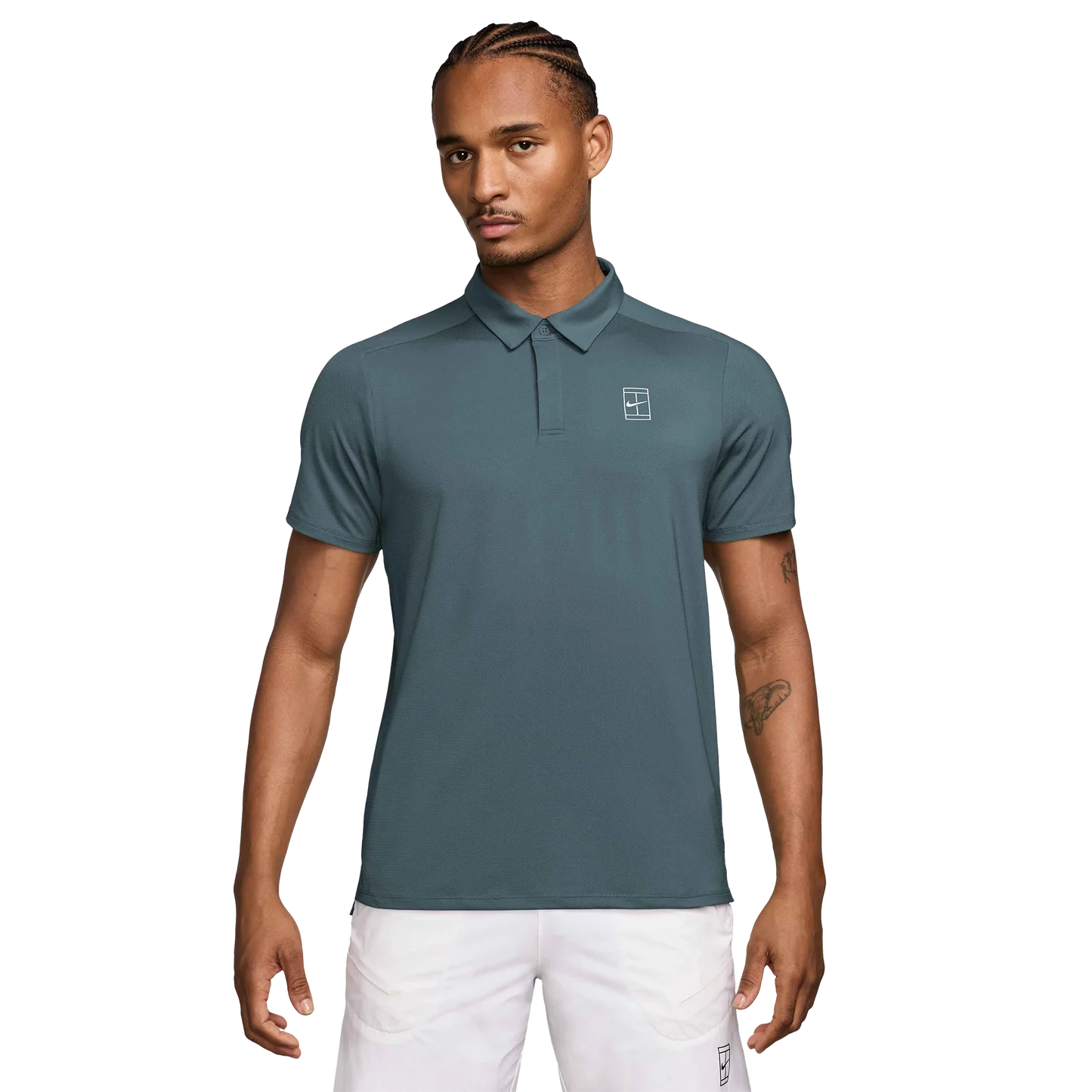 NikeCourt Advantage Men's Dri-FIT Tennis Polo Team (Mineral Slate/White) Nike