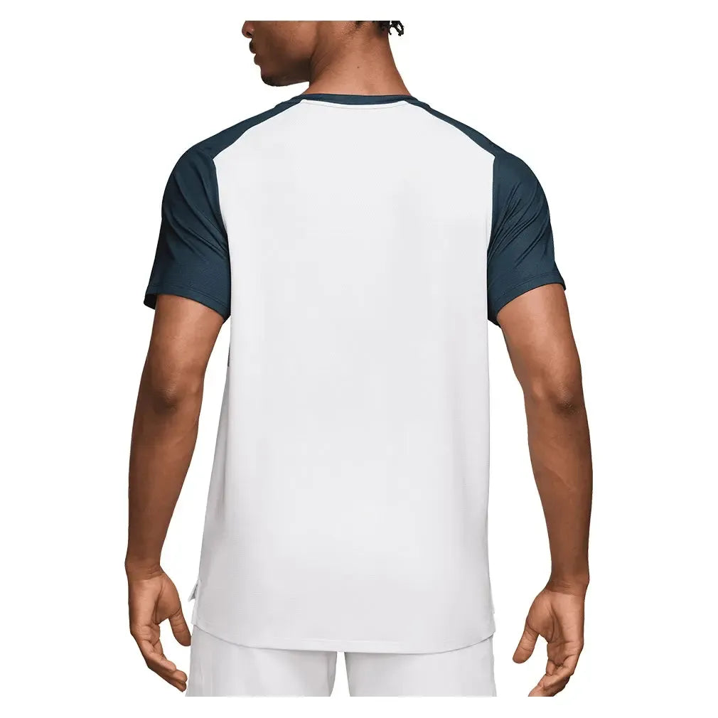 Nike NikeCourt Dri-FIt Advantage Top Print (Armory Navy/White) Nike