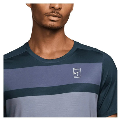 Nike NikeCourt Dri-FIt Advantage Top Print (Armory Navy/White) Nike