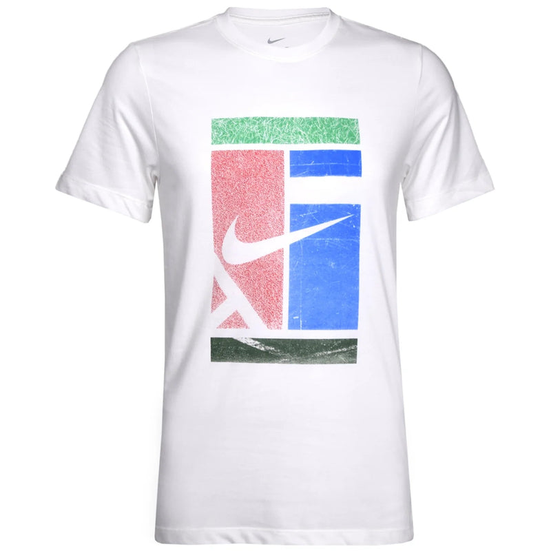 Nike Men's Dri-FIT Tee Court HO25 T-Shirt (White) Nike