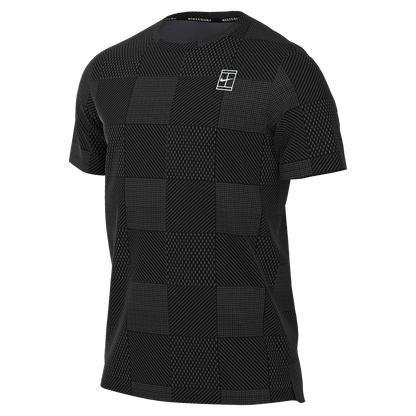Nike Men's Court Dri-Fit Advantage Top Print (Black/White) Nike
