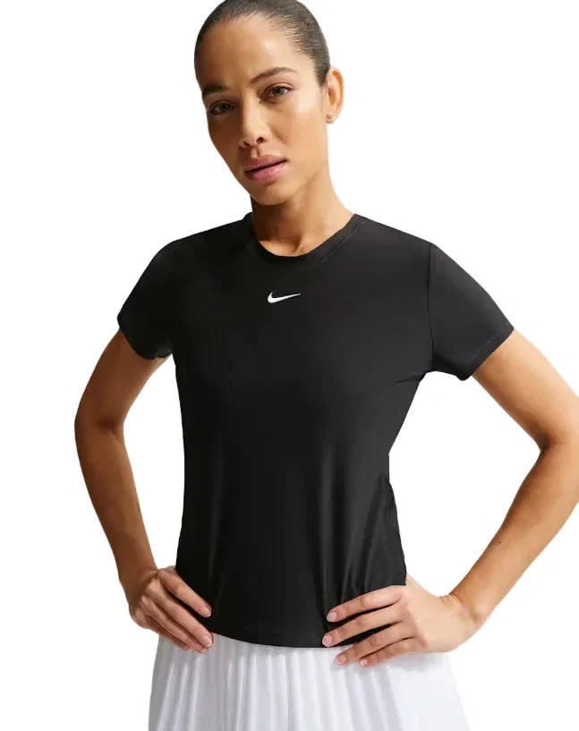 Nike Women's Dri-FIT Victory Short-Sleeve Top (Black/White) Nike
