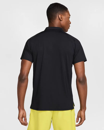 Polo de tennis NikeCourt Advantage Dri-FIT pour homme, noir/blanc