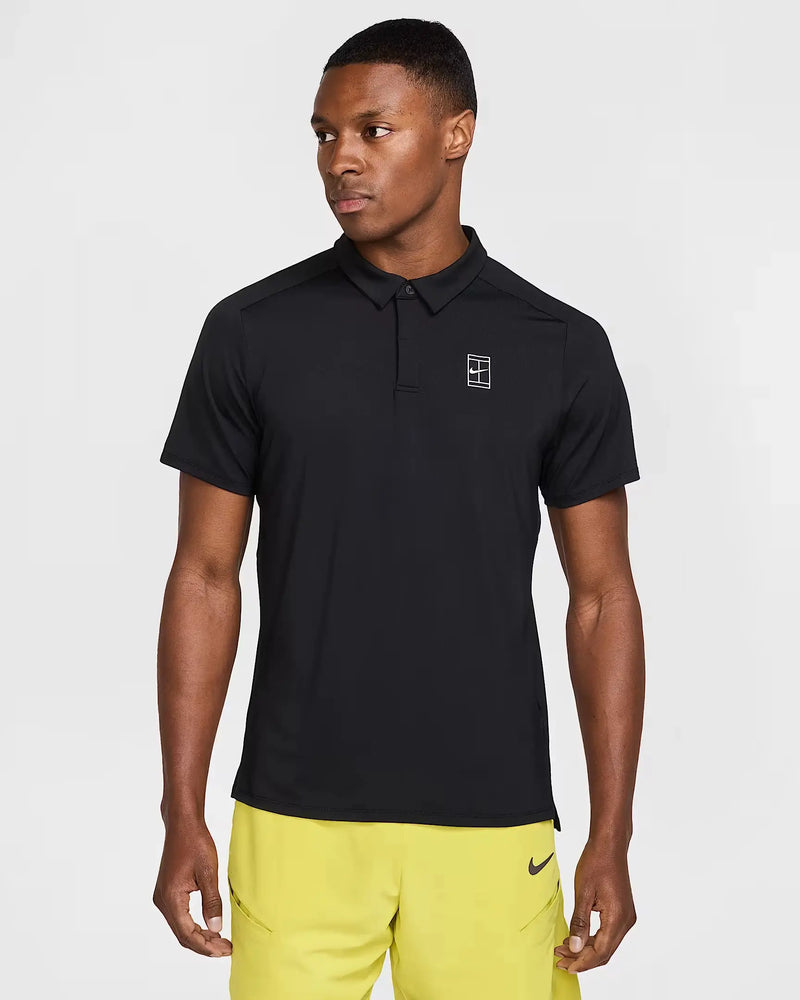 NikeCourt Advantage Men's Dri-FIT Tennis Polo Black / White Nike