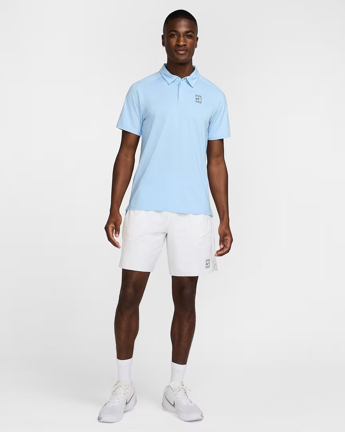 NikeCourt Advantage Men's Dri-FIT 8" Tennis Shorts Dusty Amethyst/ White
