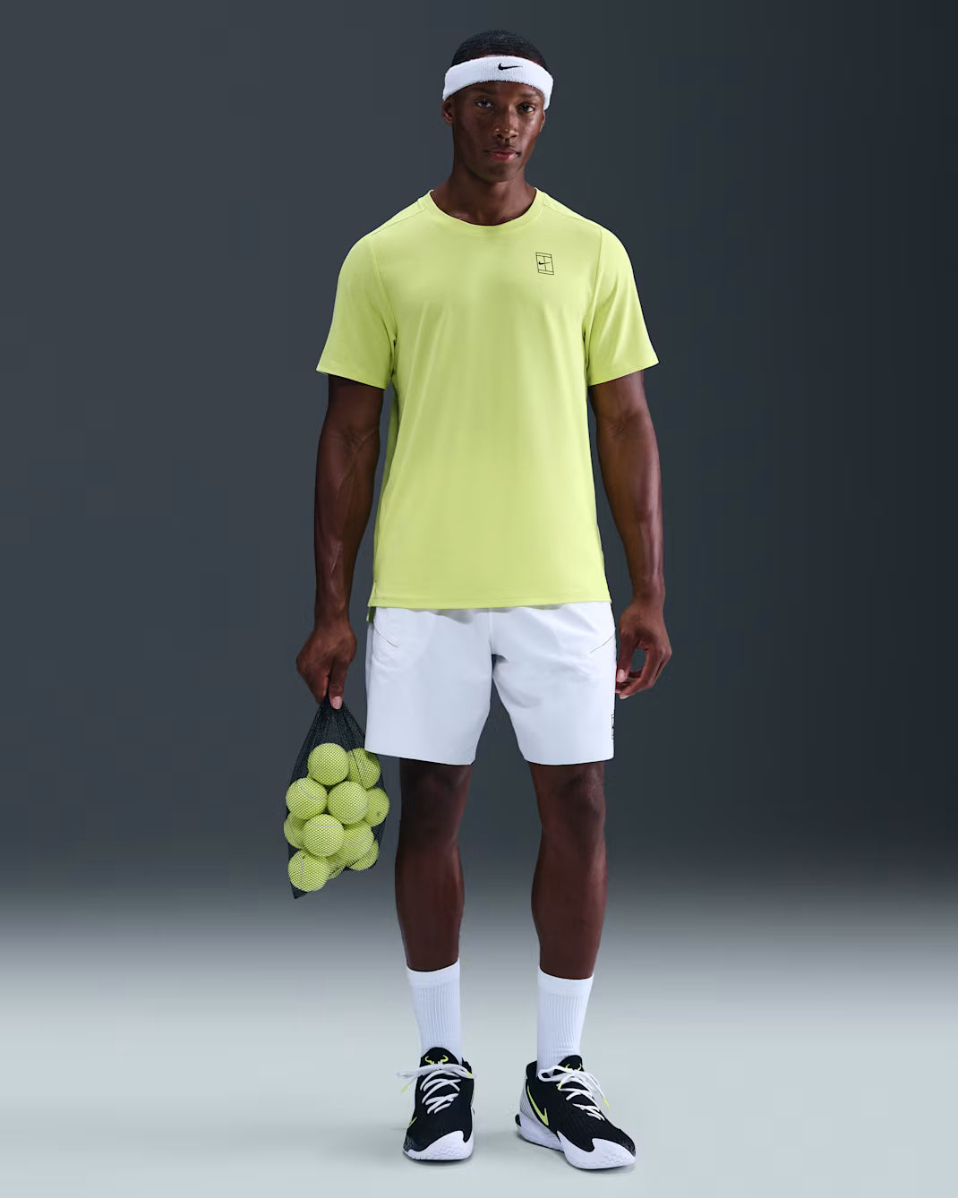 NikeCourt Advantage Men's Dri-FIT Tennis Top LT Lemon Nike