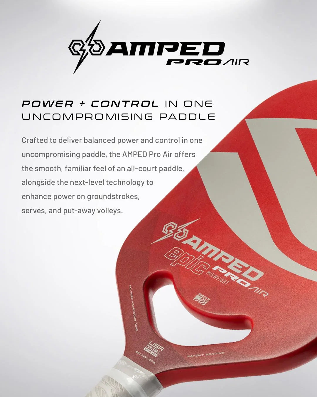 Selkirk AMPED Pro Air Epic PPA (Red) Selkirk