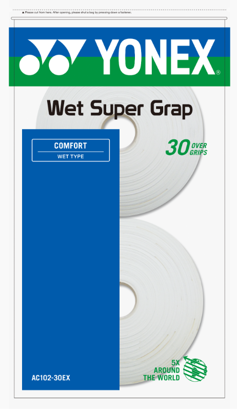 YONEX WET Super Grap Overgrip (30 Wraps)